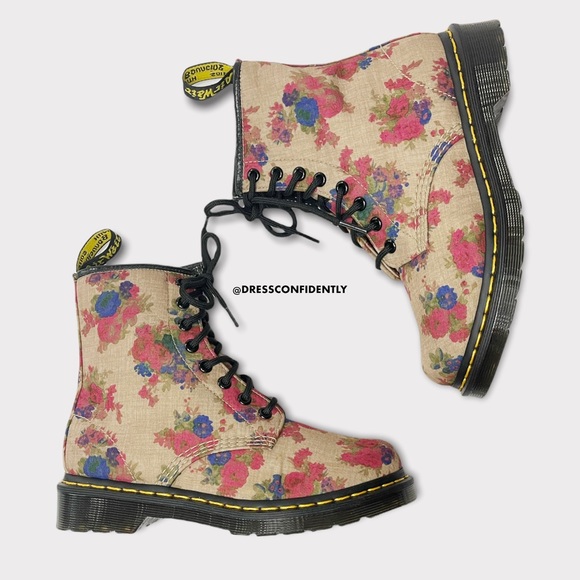 Dr. Martens Shoes - DR. MARTENS Castel Floral Boots